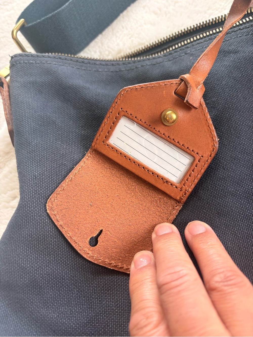 Madewell The Essential Overnight Bag in Canvas, Black Sea - NWT - Picture 7 of 14